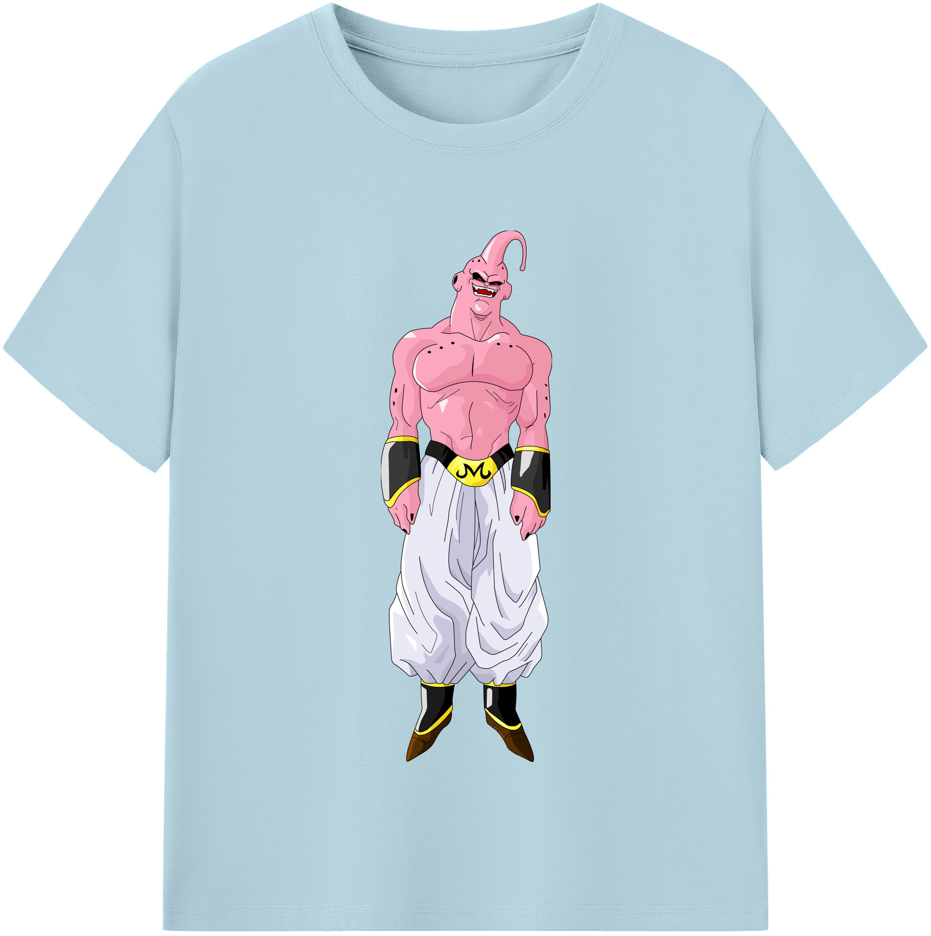（画像用） ドラゴンボール 魔人ブウ DRAGON BALL Majin Buu 綿100％半袖Tシャツ（フロントプリント）